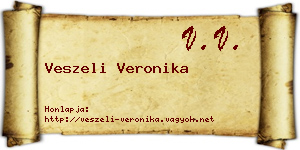 Veszeli Veronika névjegykártya